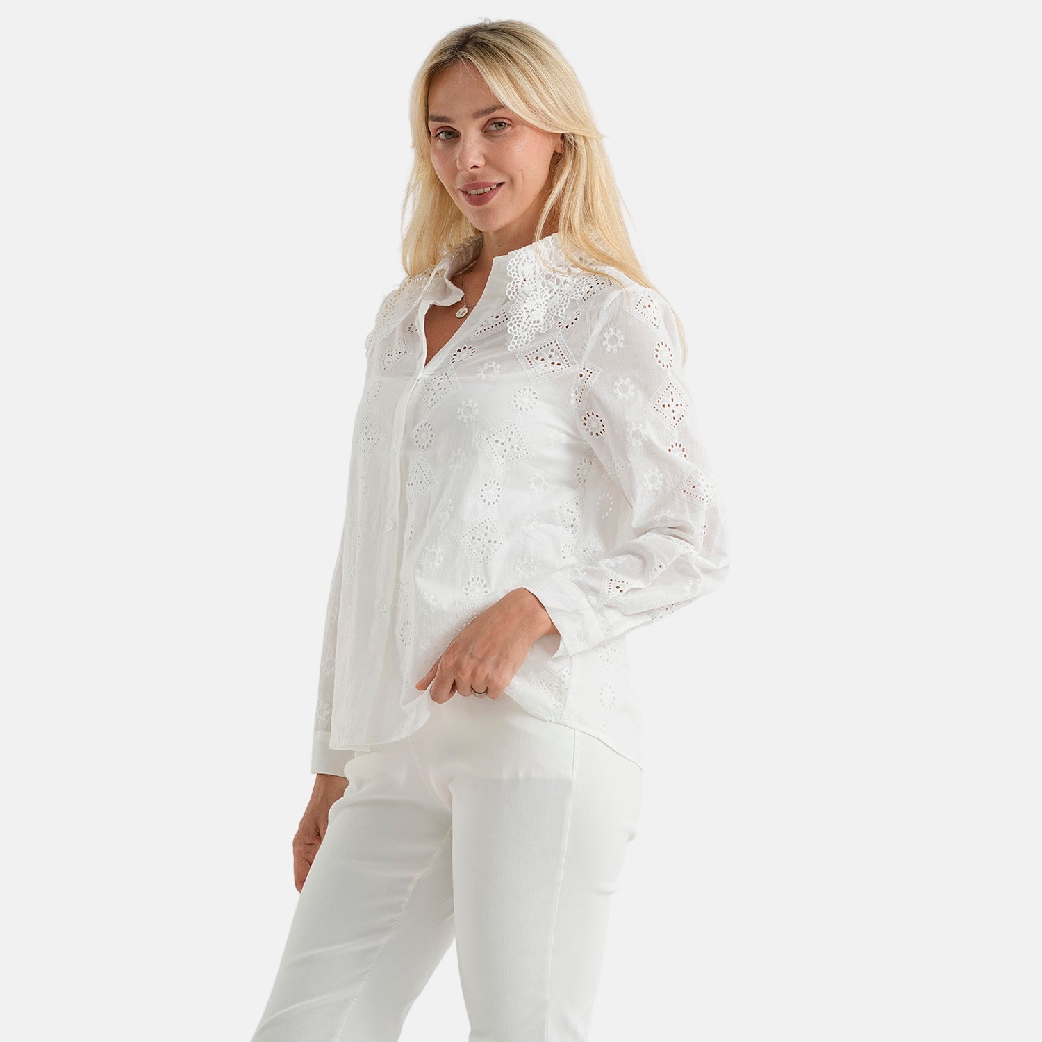 & Maisi Shirt (Size - 12) - White_8608267_3