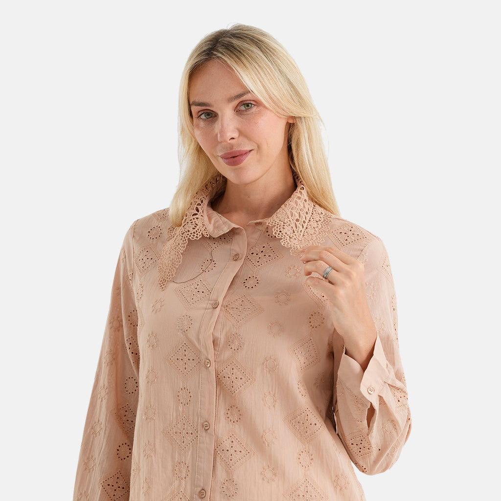 & Maisi Shirt (Size - 12) - Beige_8608317_4