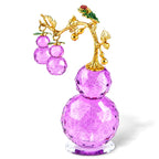 Bliss & Beyond Crystal Glass Gourd Motifs with Metallic Floral Branching Tabletop Ornament - Purple_8624765_2