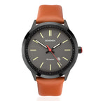 Sekonda Quartz Watch with a Grey Dial and a Brown Leather Strap in a 47mm Black Alloy Case with 5 ATM 1828_8627840_2