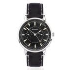 Sekonda Quartz Watch with a Black Dial and a Black Leather Strap in a 40mm Silver Alloy Case with 3 ATM 30098_8627842_2