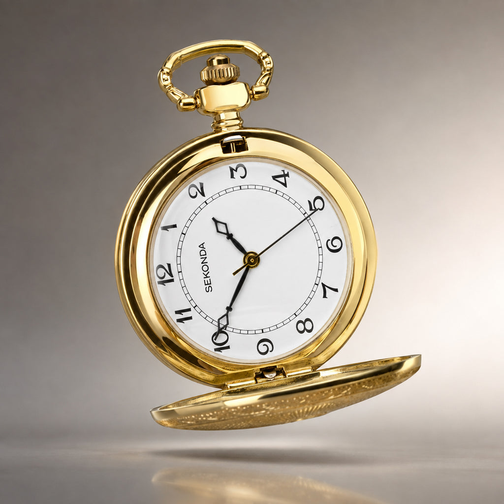 Sekonda Quartz Watch with a White Dial and a None None Strap in a 42mm Gold Alloy Case with None 3799_8627951