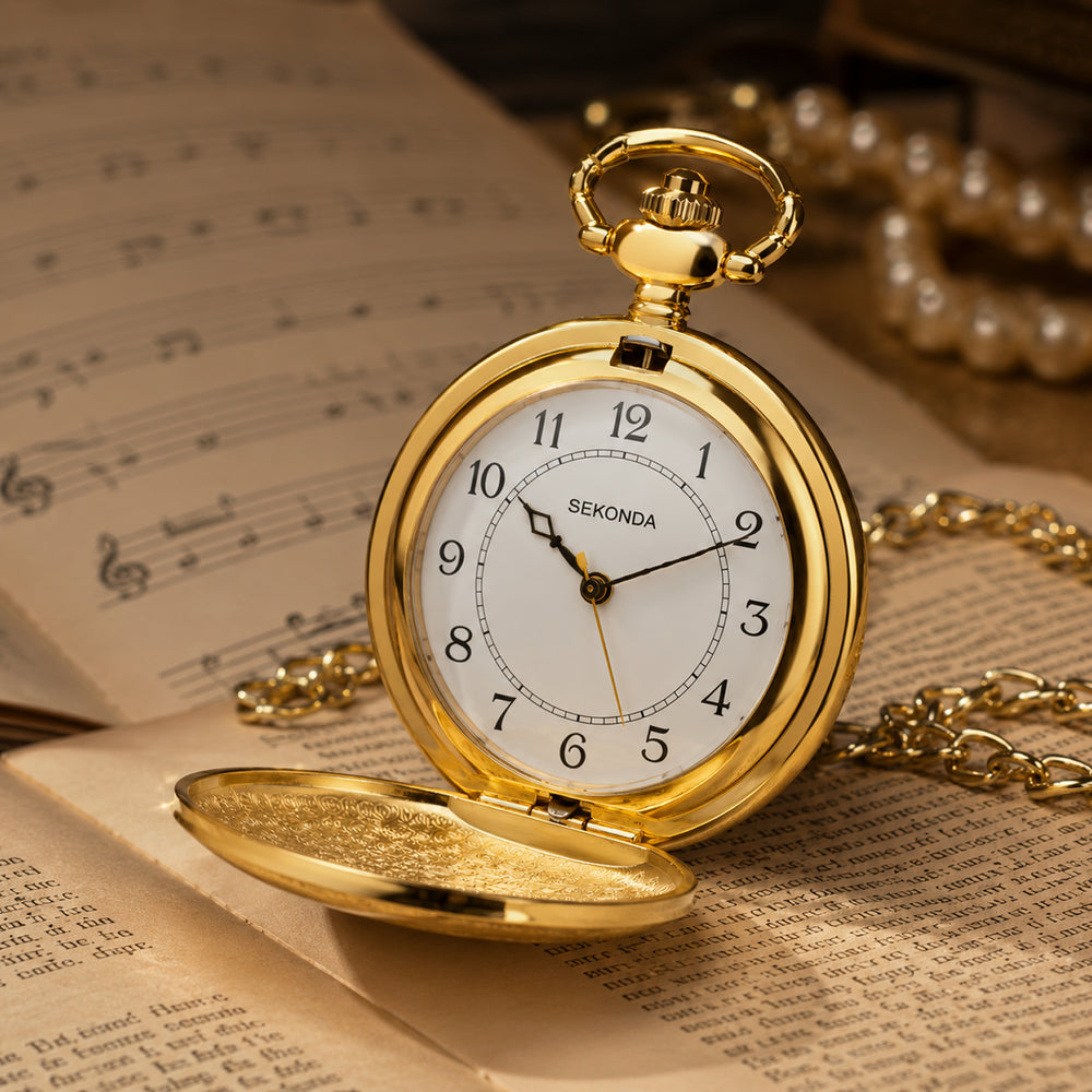 Sekonda Quartz Watch with a White Dial and a None None Strap in a 42mm Gold Alloy Case with None 3799_8627951_2