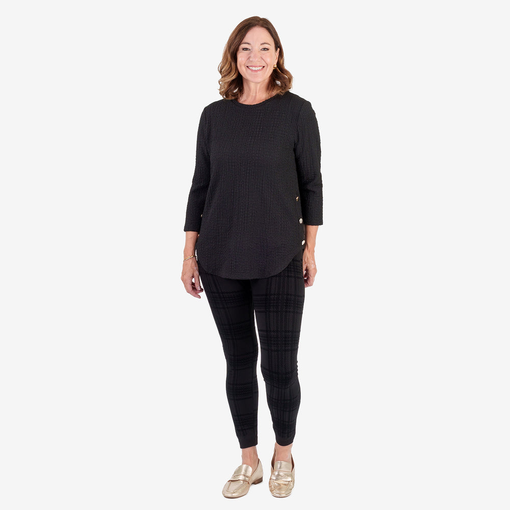& Maisi Checkered Bottom and Legging - Black_8639836_1