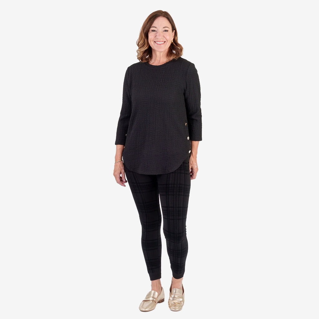 & Maisi Checkered Bottom and Legging - Black_8639836_1