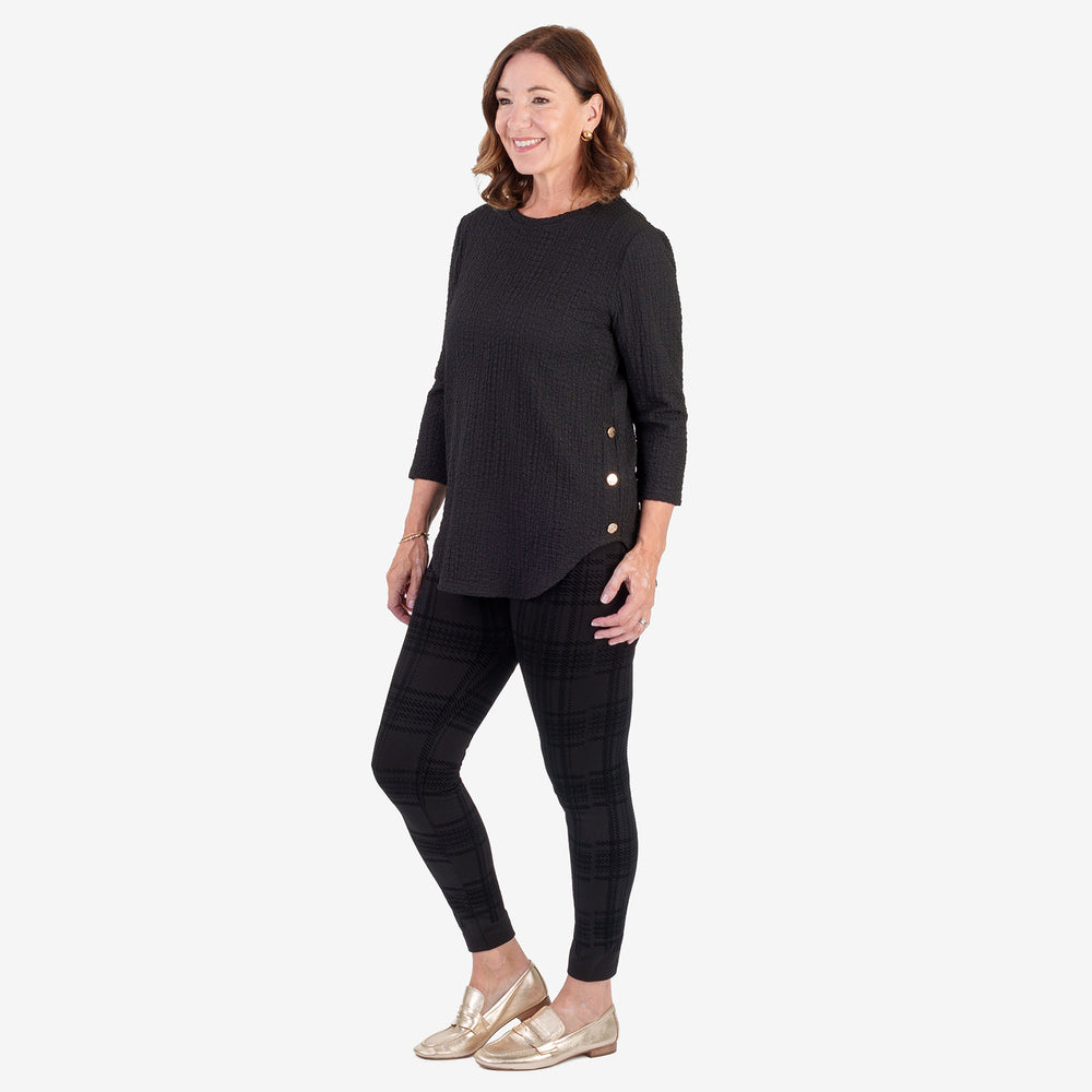 & Maisi Checkered Bottom and Legging - Black_8639836_2