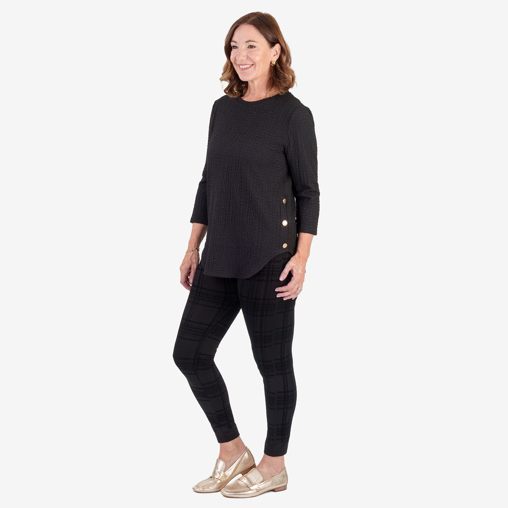 & Maisi Checkered Bottom and Legging - Black_8639836_2