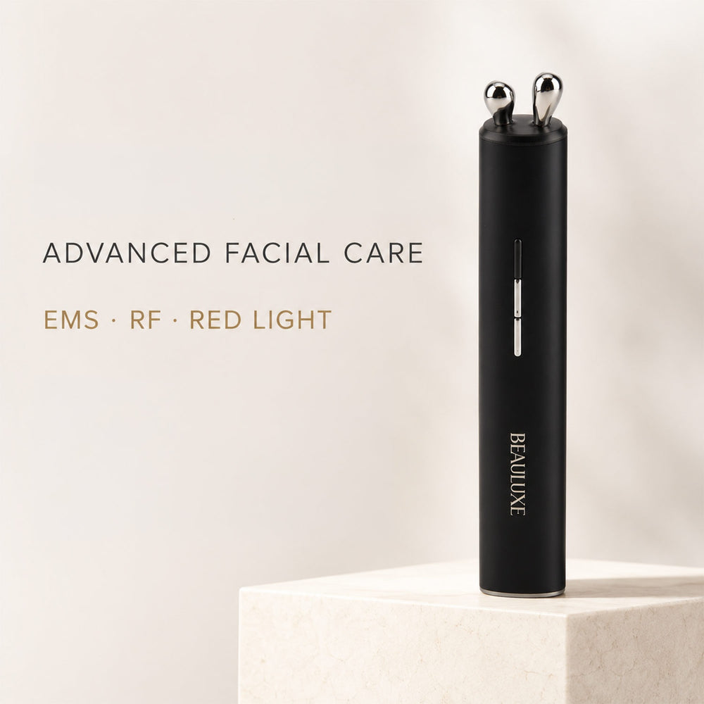 "Beauluxe SJ25 Facial massager                                            Color: host: black, LOGO: Gold                                              Product Size: 26×17×123 mm Material: Stainless ste_8643584_1