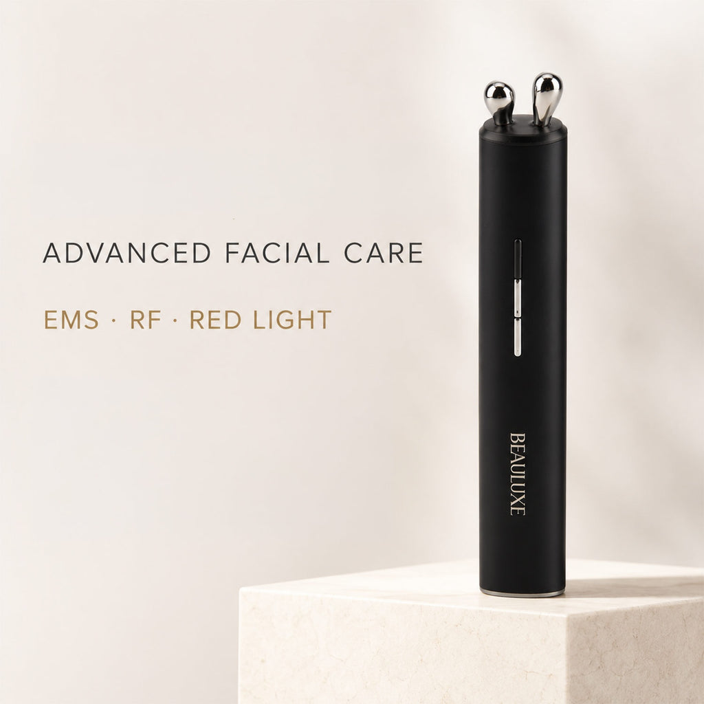 "Beauluxe SJ25 Facial massager                                            Color: host: black, LOGO: Gold                                              Product Size: 26×17×123 mm Material: Stainless ste_8643584_1