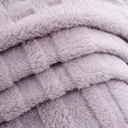Bliss & Beyond Single Layer Soft Jacquard Throw Blanket (Size 150 x 200Cm) - Light Purple_8646883_1
