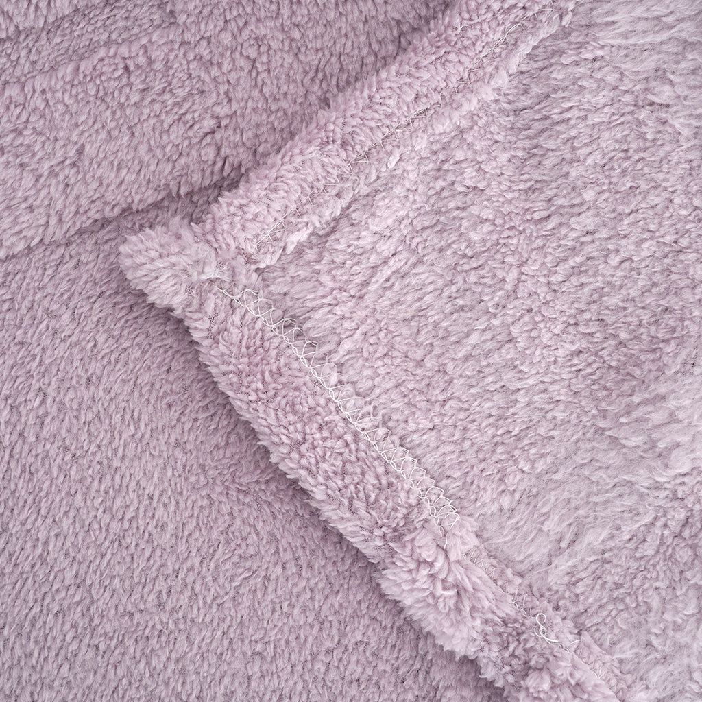 Bliss & Beyond Single Layer Soft Jacquard Throw Blanket (Size 150 x 200Cm) - Light Purple_8646883_3