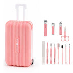 Bliss & Beyond 12pc Mini Travel Case Nail Kit-Pink                                             Size: 12*8*4.5cm                                                             Material: Plastic + Stainles_8666314