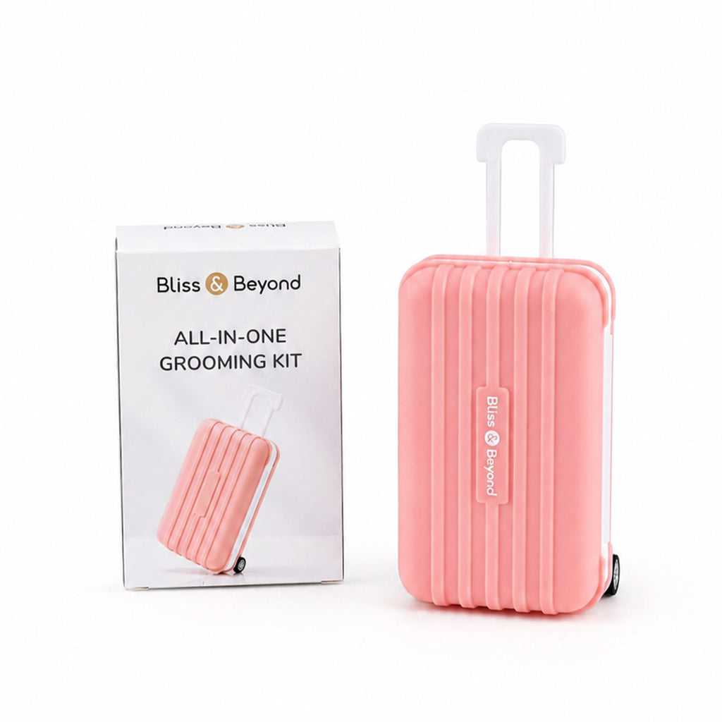 Bliss & Beyond 12pc Mini Travel Case Nail Kit-Pink                                             Size: 12*8*4.5cm                                                             Material: Plastic + Stainles_8666314_7