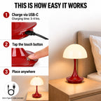 Bliss & Beyond Table Lamp (Size - One Size) - Red_8669736_4