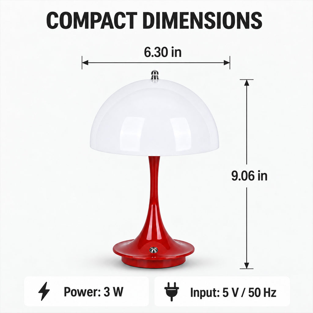 Bliss & Beyond Table Lamp (Size - One Size) - Red_8669736_5