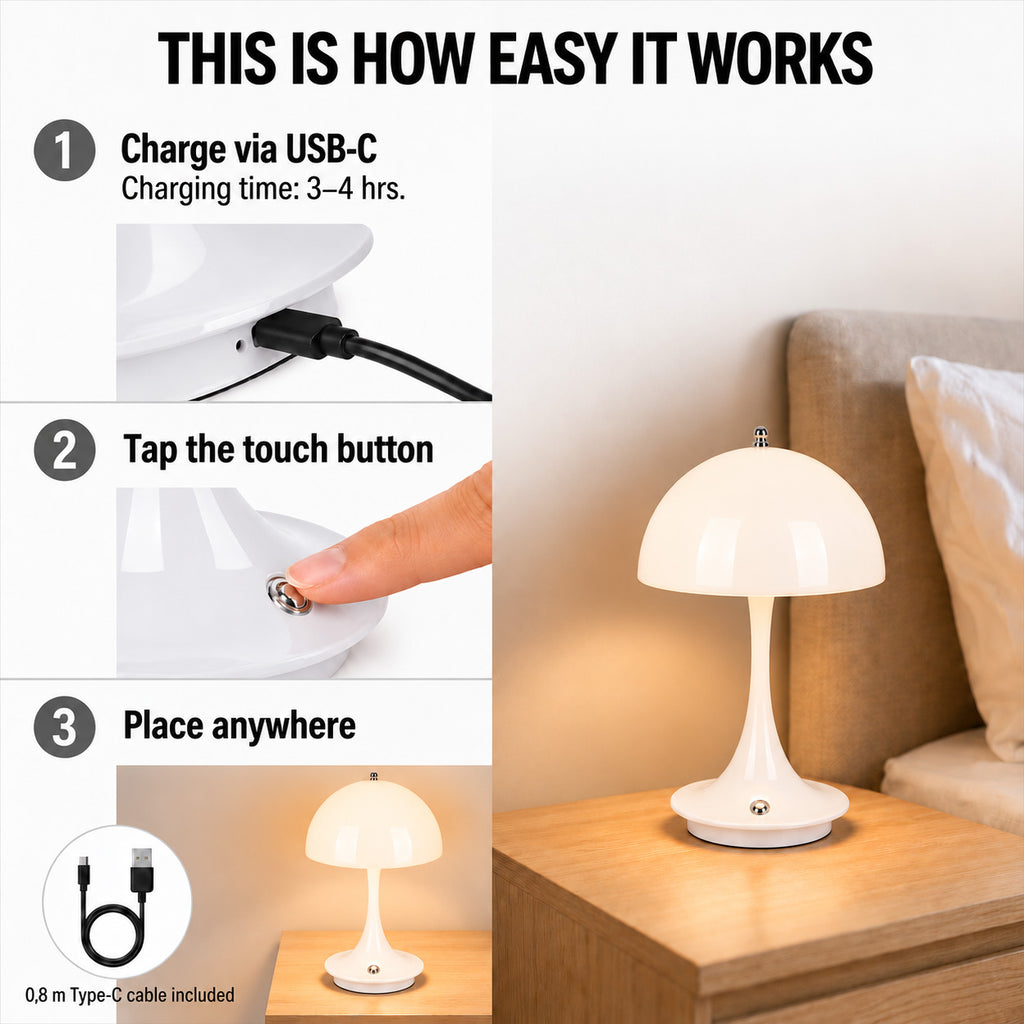 Bliss & Beyond Table Lamp (Size - One Size) - White_8669737_4