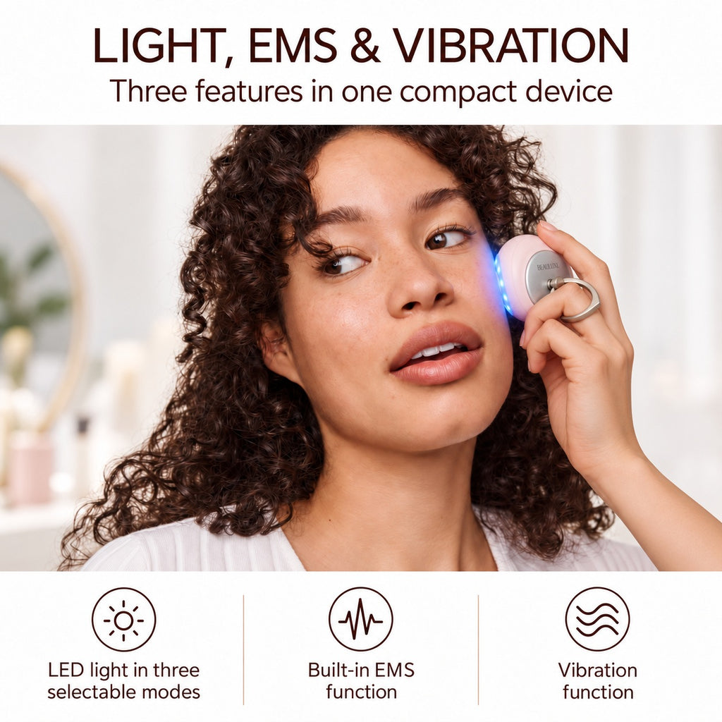"Beauluxe MS01 beauty device-Pink                       1. LED Qty: 12*3=36pcs 2. Wavelength: 460:660:850=1:1:1 3. Battery Capacity: 800 mAh 4. LED Color: Red /Infrared/ Blue 5. EMS & Vibration Functi_8673179_3