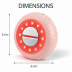 "Beauluxe MS01 beauty device-Pink                       1. LED Qty: 12*3=36pcs 2. Wavelength: 460:660:850=1:1:1 3. Battery Capacity: 800 mAh 4. LED Color: Red /Infrared/ Blue 5. EMS & Vibration Functi_8673179_6