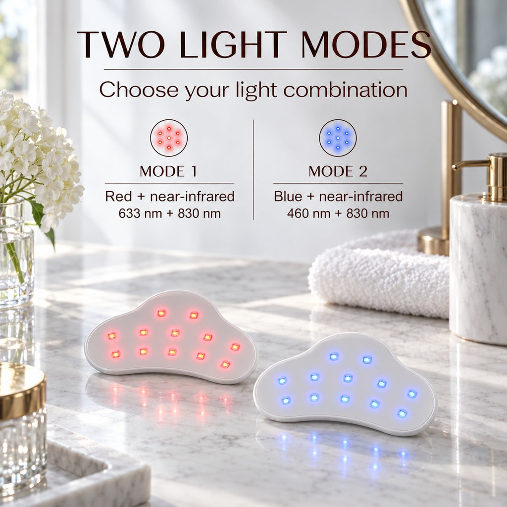 "Beauluxe 1 Pair (2pcs) Red light + Blue light Eye Beauty Device With 16 pcs Gel patch replacement - White                           LED Qty 12pcs (number of LED chips 36pcs)   Battery Capacity  55mAh_8673249_2