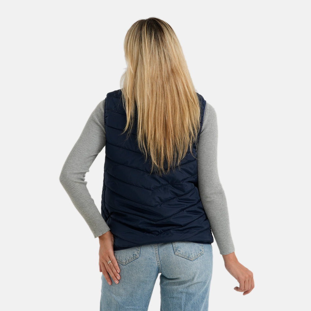 Valissiere Patterned Gilet  - Navy Blue_8675075_1
