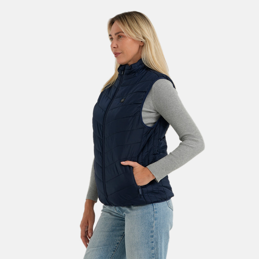 Valissiere Patterned Gilet  - Navy Blue_8675076_2