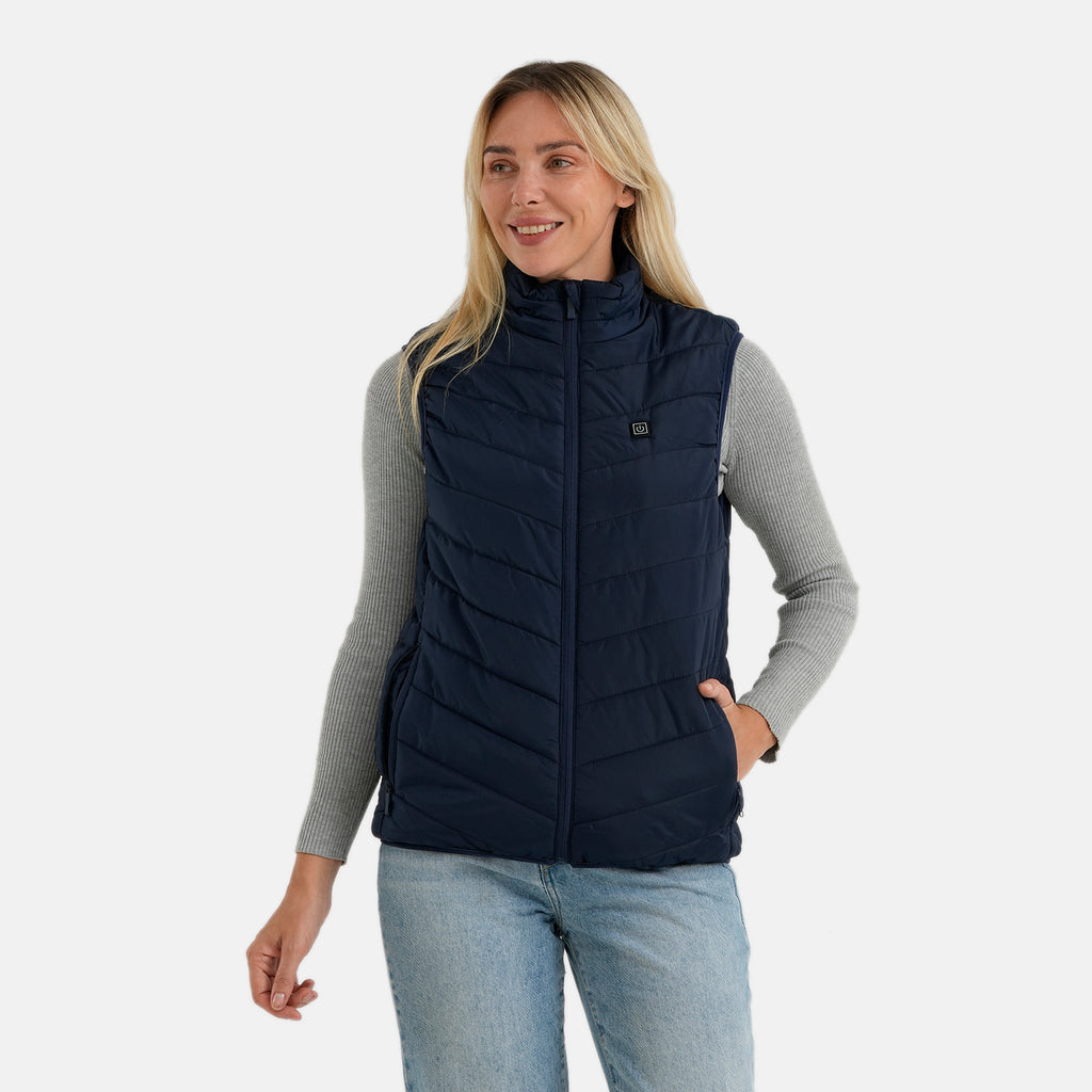 Valissiere Patterned Gilet  - Navy Blue_8675076_4