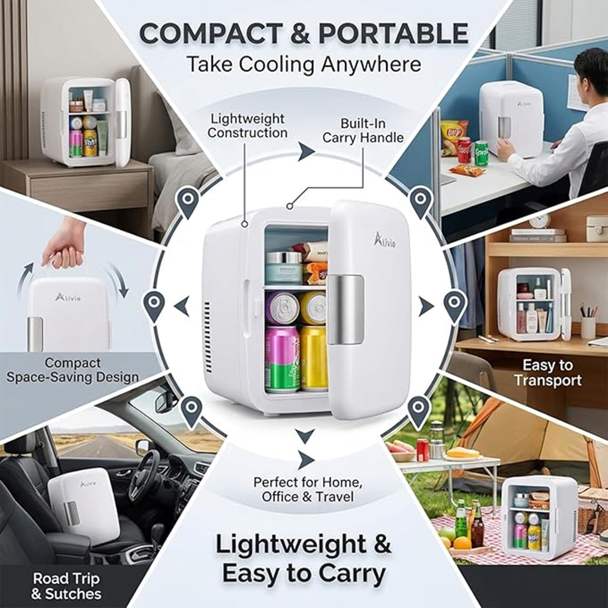 4L Portable Mini Fridge with 240-240 watts cold warm electronic Refridgerator_8676874