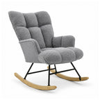 Alivio Comfortable Rocking Armchair - Grey_8676878