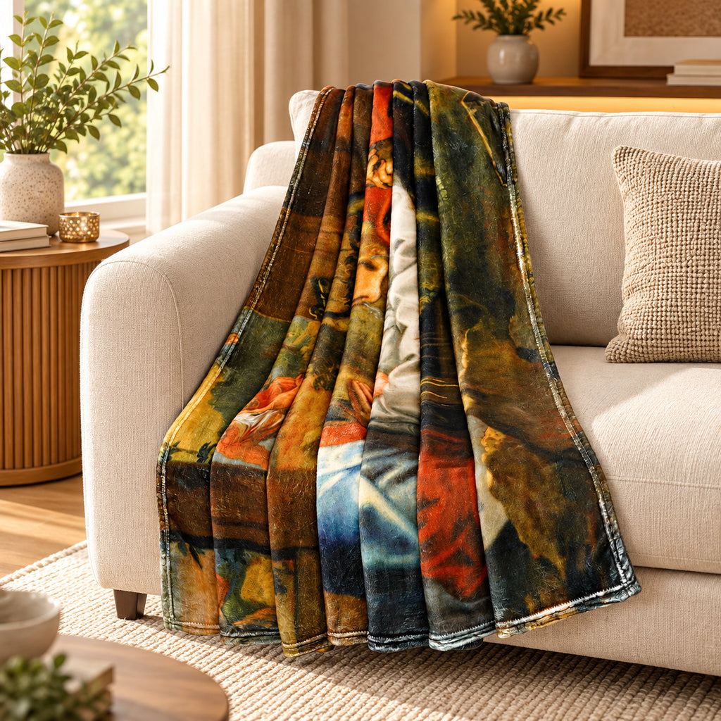 Bliss & Beyond Patterned Blanket (Size 200x1 cm) - Brown_8683511