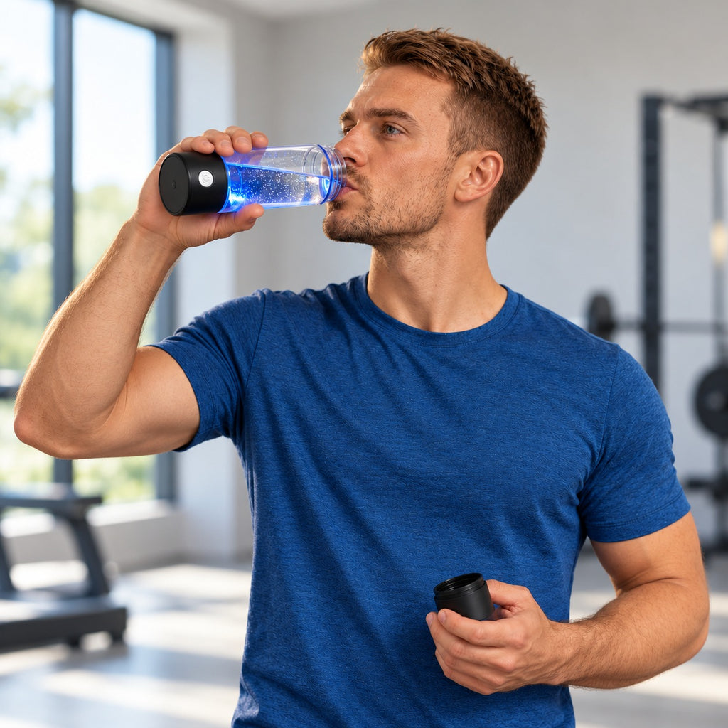 Bliss & Beyond Portable Hydrogen-Rich Water Generator Bottle 420ml - Type-C Rechargeable - Black_8688206_1