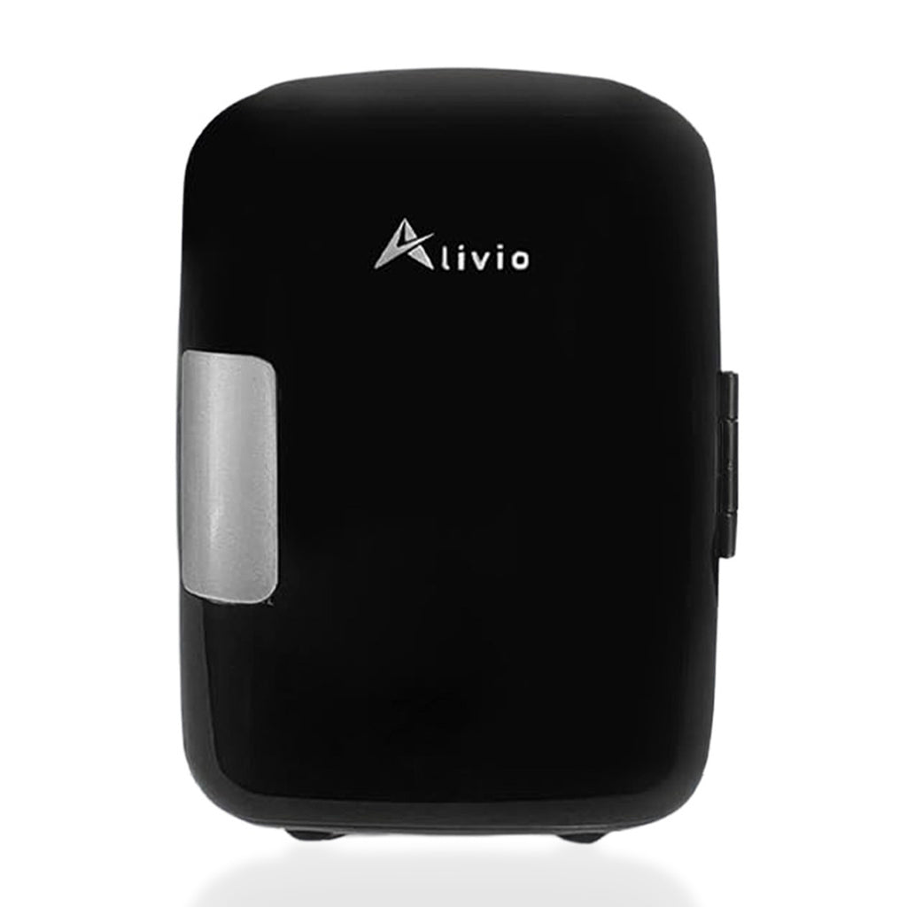 4L Portable Mini Fridge with 240-240 watts Cold Warm Electronic Refriderator - Black_8689789