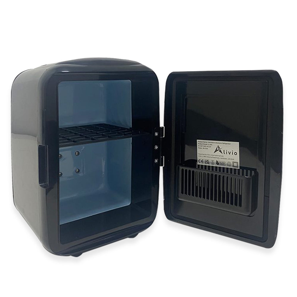 4L Portable Mini Fridge with 240-240 watts Cold Warm Electronic Refriderator - Black_8689789_1