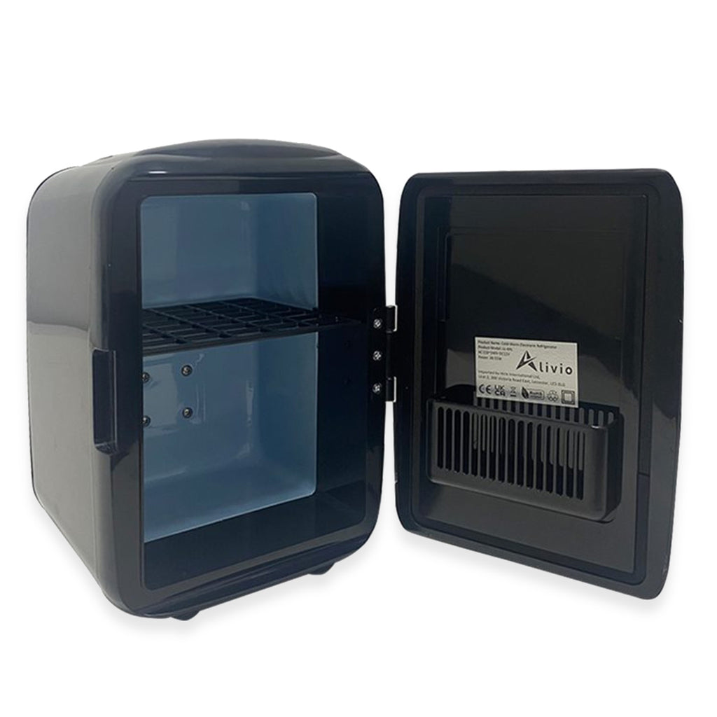 4L Portable Mini Fridge with 240-240 watts Cold Warm Electronic Refriderator - Black_8689789_1