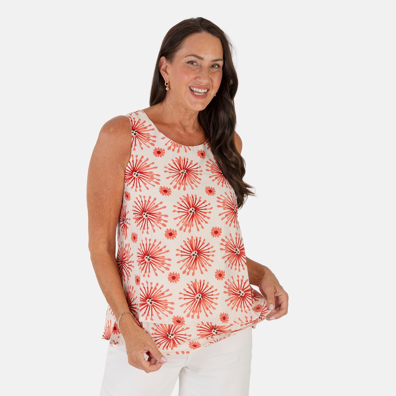Sugar Crisp  Top (Size - Large) - Coral_8695444_3