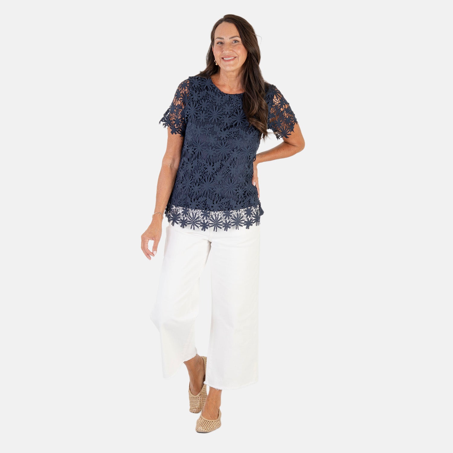 Sugar Crisp  Top (Size - Large) - Navy_8695520
