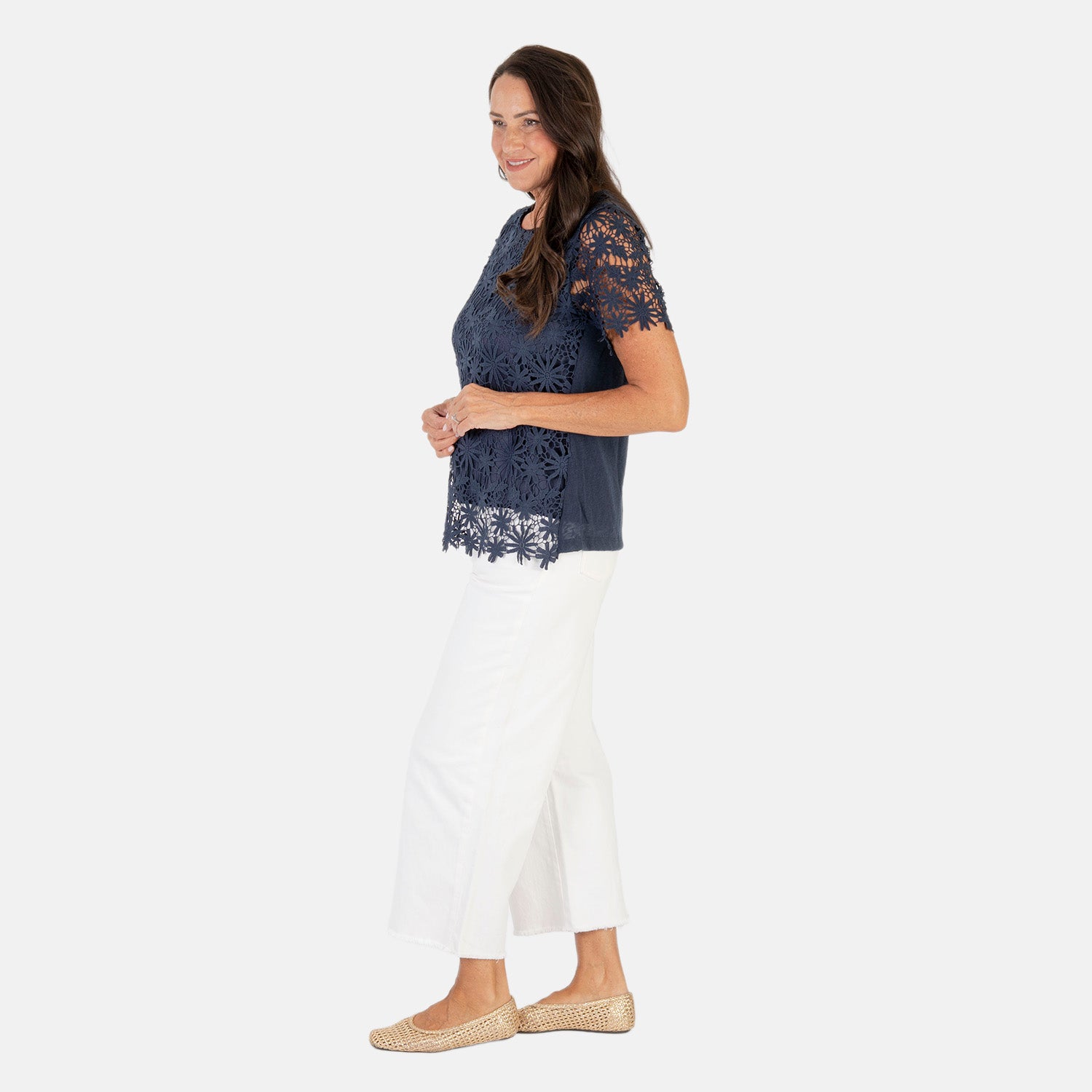 Sugar Crisp  Top (Size - Large) - Navy_8695520_1