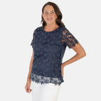 Sugar Crisp  Top (Size - Large) - Navy_8695520_3