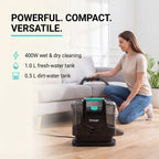 Linsar Portable Carpet and Upholstery Cleaner - Vacuum Machine - Black