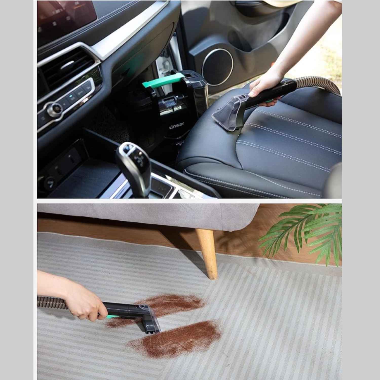 Linsar Portable Carpet and Upholstery Cleaner | Wet & Dry Vacuum Machine