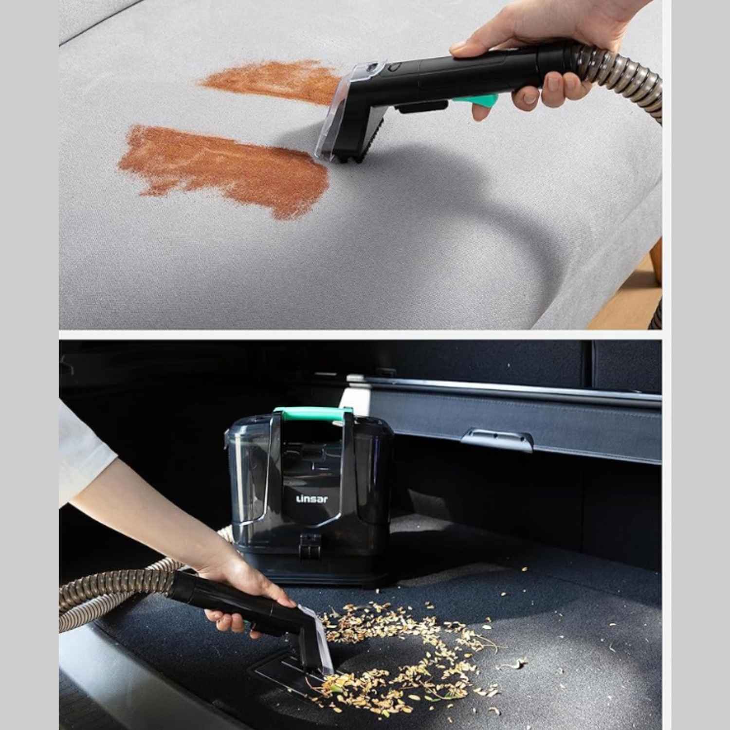 Linsar Portable Carpet and Upholstery Cleaner | Wet & Dry Vacuum Machine