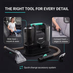 Linsar Portable Carpet and Upholstery Cleaner - Vacuum Machine - Black