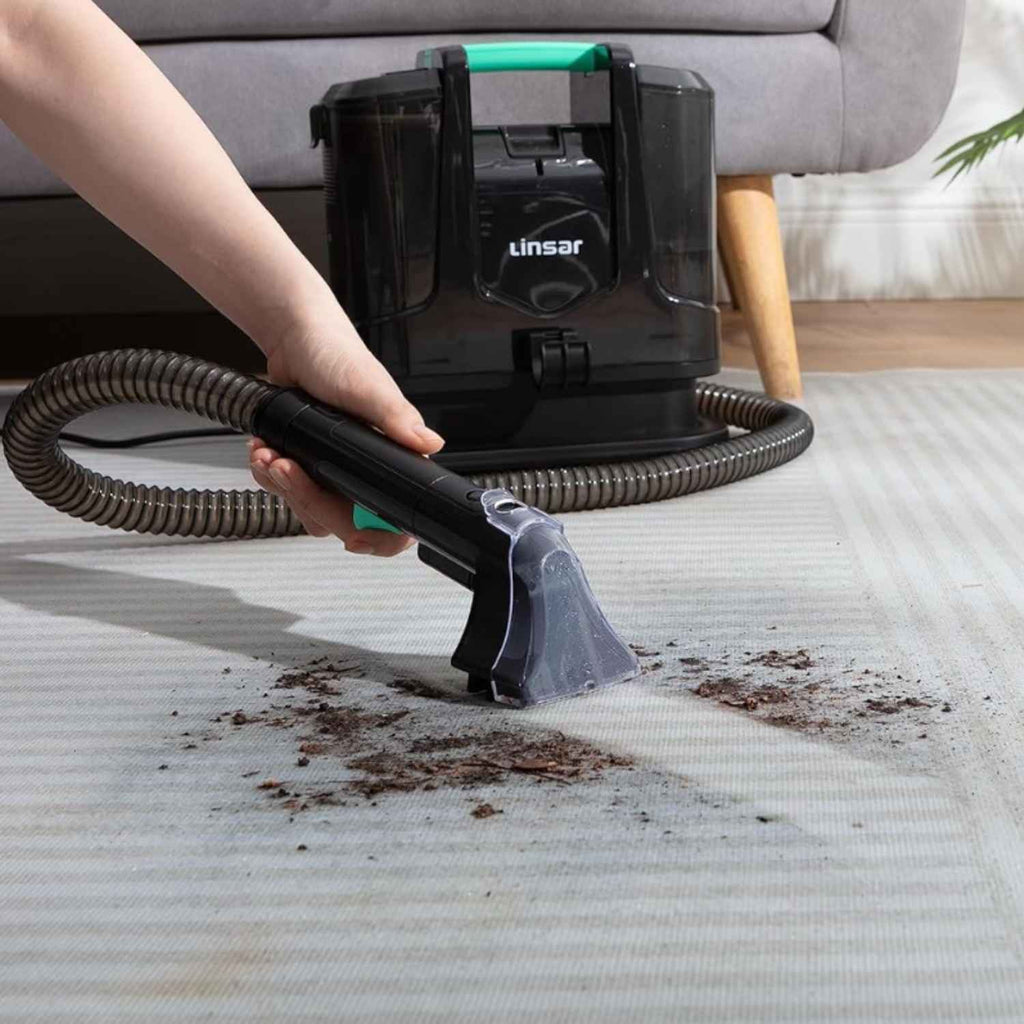 Linsar Portable Carpet and Upholstery Cleaner - Vacuum Machine - Black