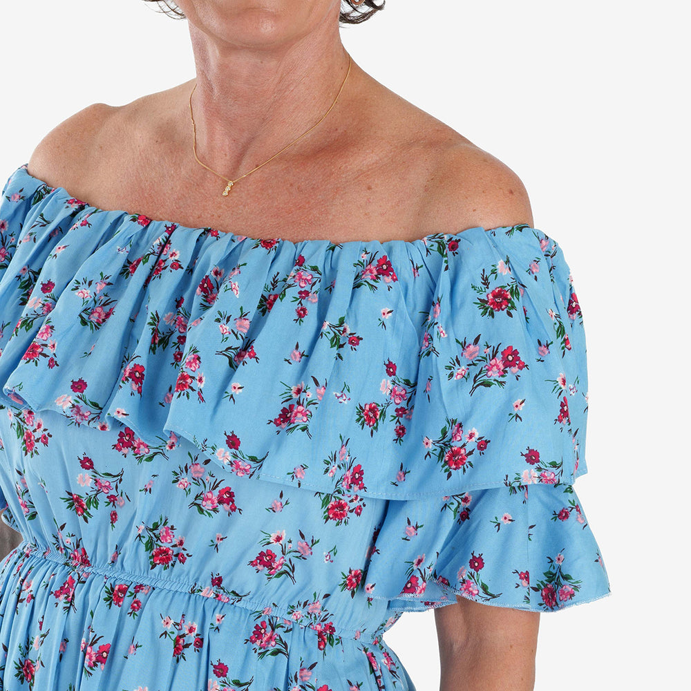 Closeout Deal Cotton Midi (Size - One Size) - Blue_8699297_4