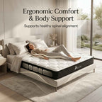 7-Zone Support Breathable Soft Knitted Microfiber Mattress with 365-Day Sleep Trial