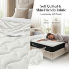 7-Zone Support Breathable Soft Knitted Microfiber Mattress with 365-Day Sleep Trial