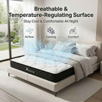 7-Zone Support Breathable Soft Knitted Microfiber Mattress with 365-Day Sleep Trial