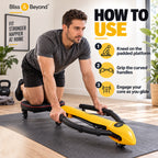 "Bliss & Beyond Abdominal Machine                Colour: Black + Yellow                                 Material: Iron block+ABS+TPE Weight: 7.1KG                                                Produc_8708681_2