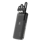 WOOX MX0134 10000mAh Power Bank with 4 Integrated Cables & Digital Display - Black_8710771_1