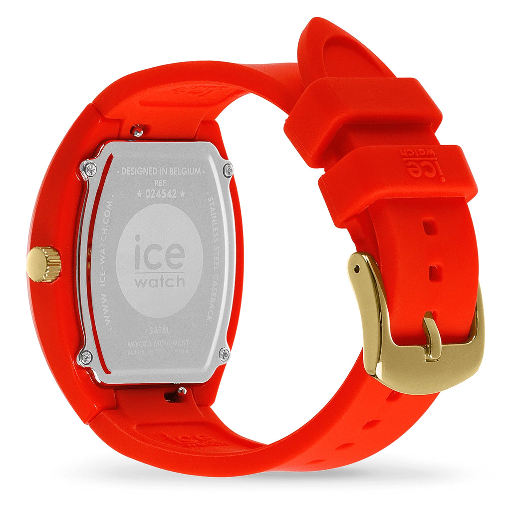ICE Watch ICE Dome Quartz Watch with a Gold Glitter Dial and a Red Silicone Strap 024542_8718072_3