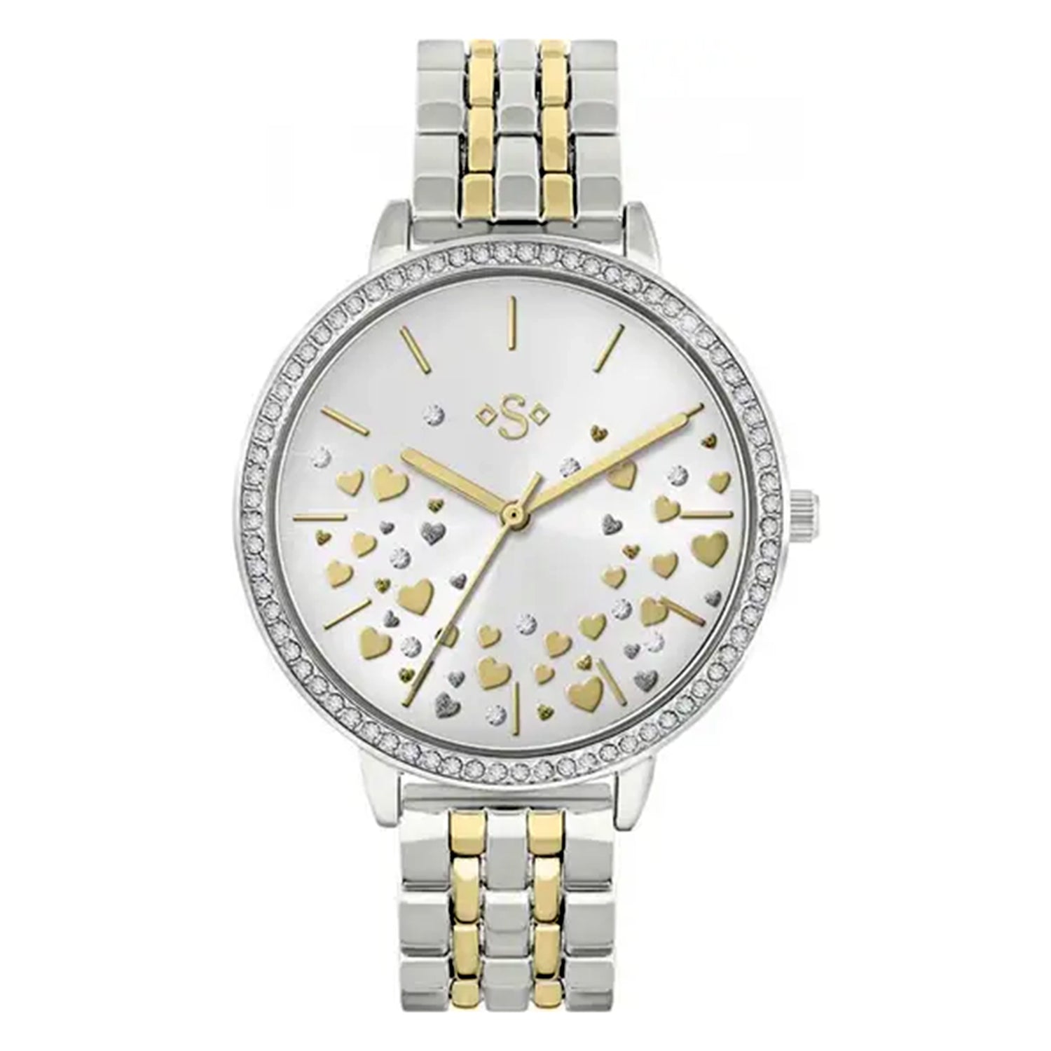 Spirit Quartz Ladies Watch with a Silver and Gold Tone Stainless Steel Chain Strap ASPL175A_8721296
